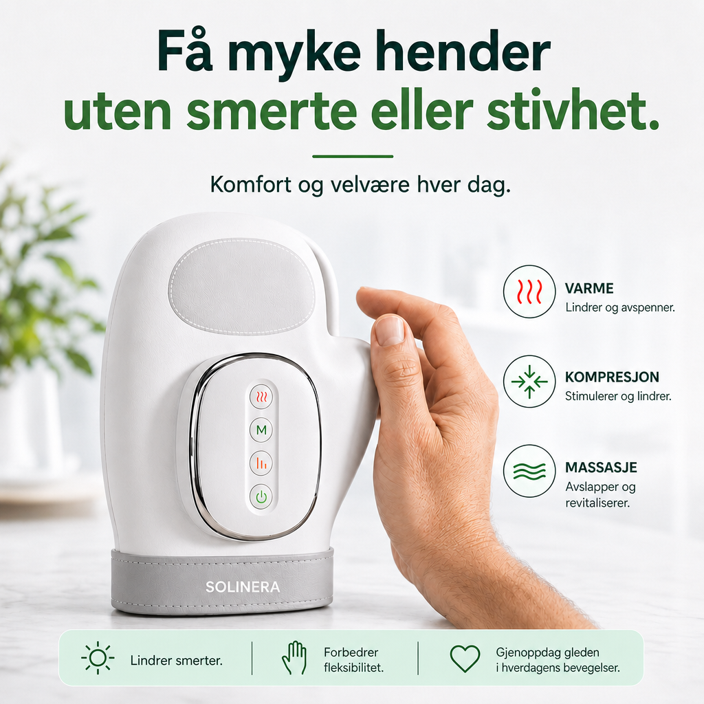 Solinera™ Massagehandschuh – Wärme, Kompression & Massage für die Hände