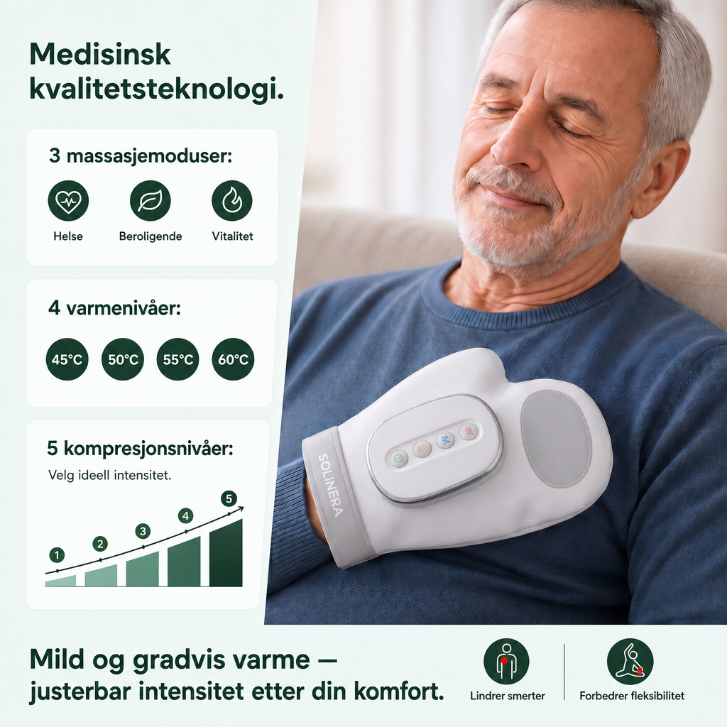Solinera™ Massagehandschuh – Wärme, Kompression & Massage für die Hände