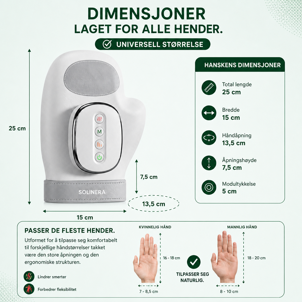 Solinera™ Massagehandschuh – Wärme, Kompression & Massage für die Hände